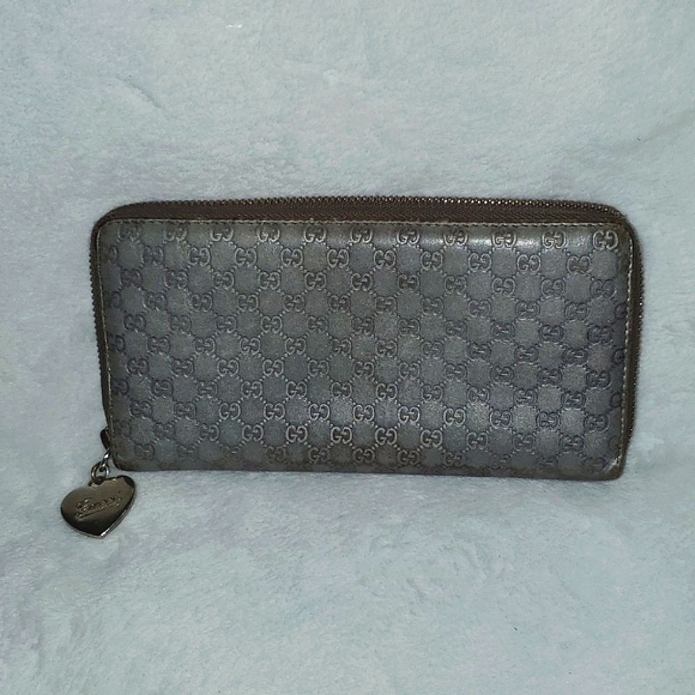 Gucci Micro GG Long Zip-Around Wallet